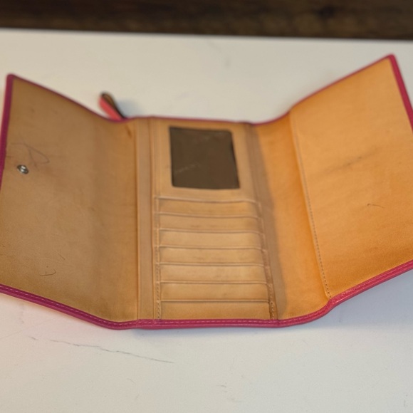 🩷 COACH SIGNATURE Y2K CANVAS WALLET WITH LEATHER TRIM! - Picture 5 of 9